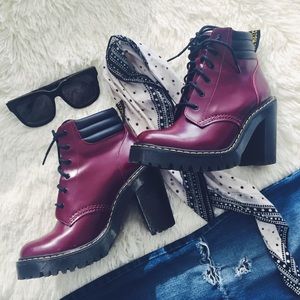 Dr. Martens Burgundy Boots