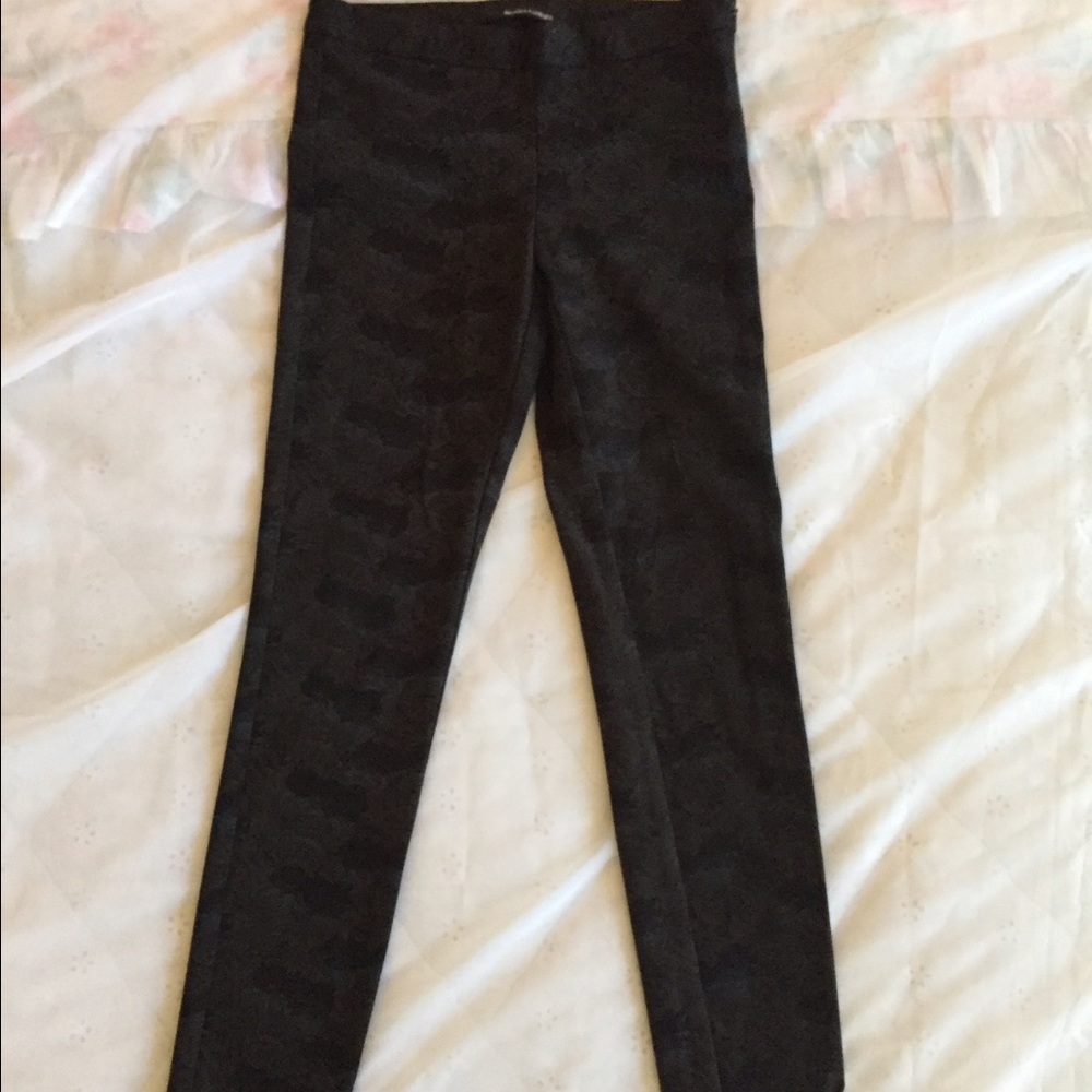 Black Printed Pant