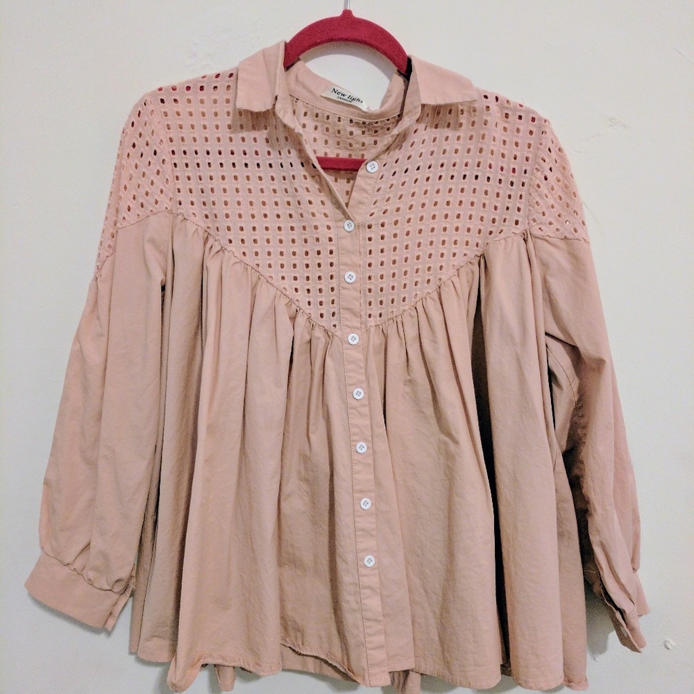 Dusty Rose Button-Down