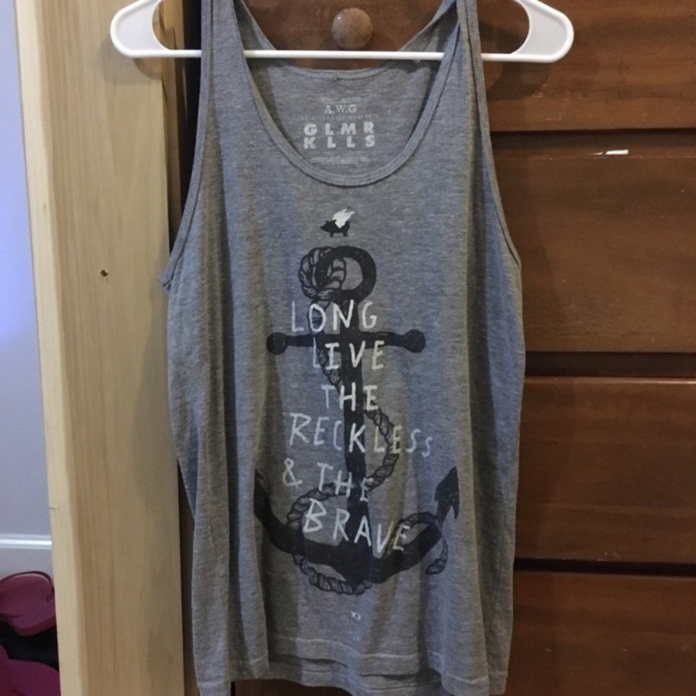 AWG Glamour Kills All Time Low tank top shirt
