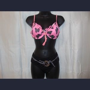 Two Piece Pink Bikini Set