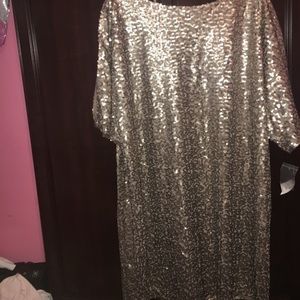 Gold party dress