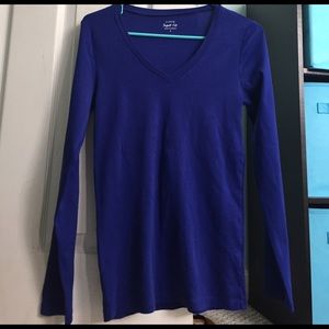 J. Crew Navy Blue long sleeve V-neck