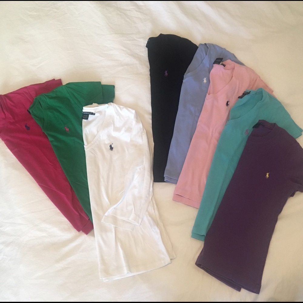 Ralph Lauren t-shirts haul! Various colors