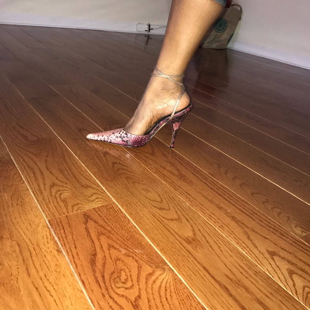Pink and purple strap Sandals