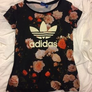 Adidas Floral Pink Shirt