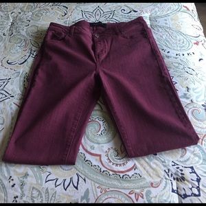 LiverPool Burgendy Skinny Jeans