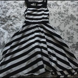 JUSTICE black and white spring dress