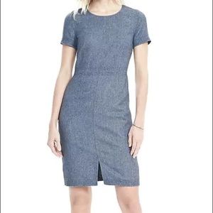 NWT: Banana Republic Light Blue Flannel Dress
