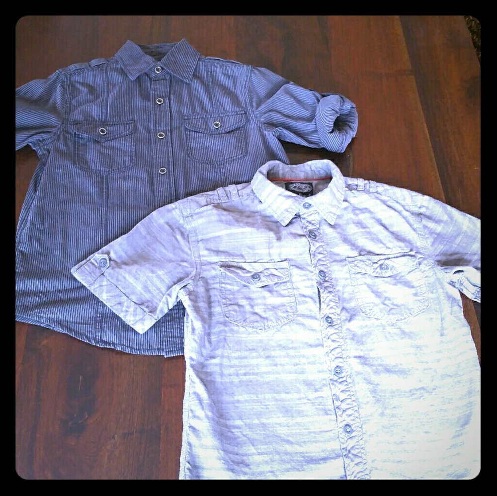 Boys 100% Cotton Button Down