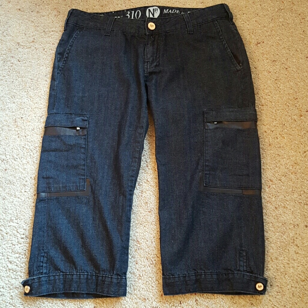 NOTIFY Denim Capri Jeans Made in Italy Size 29 EUC