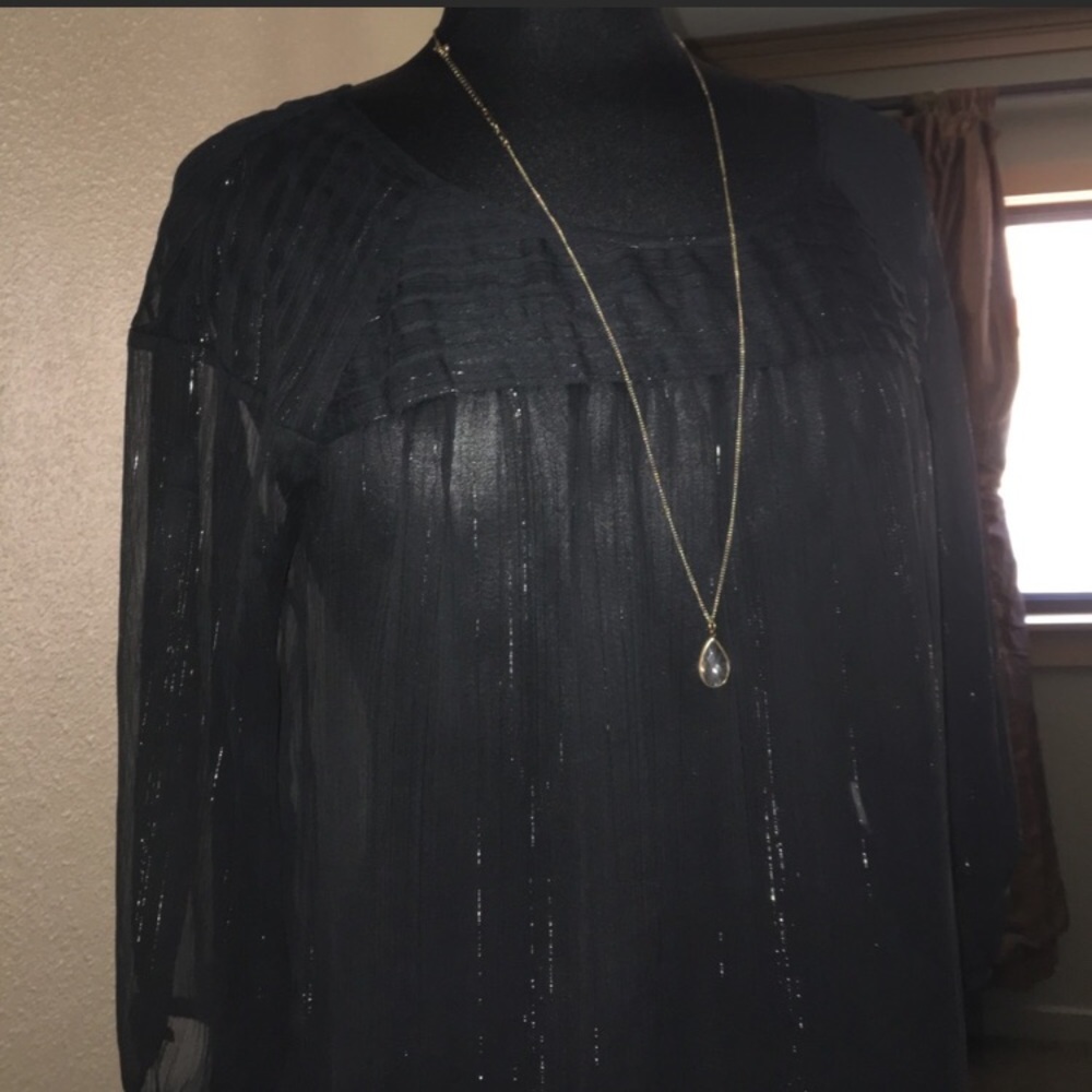 Black sheer top