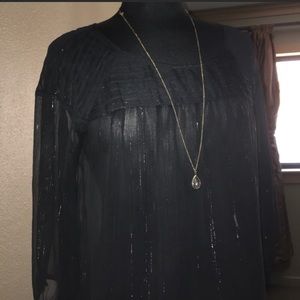 Black sheer top