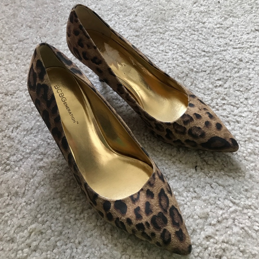 BCBG Leopard Heels