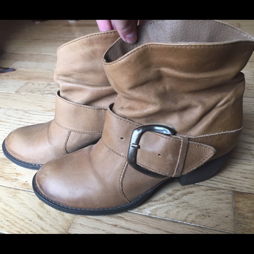 MIA leather slouchy booties. Size 6.5