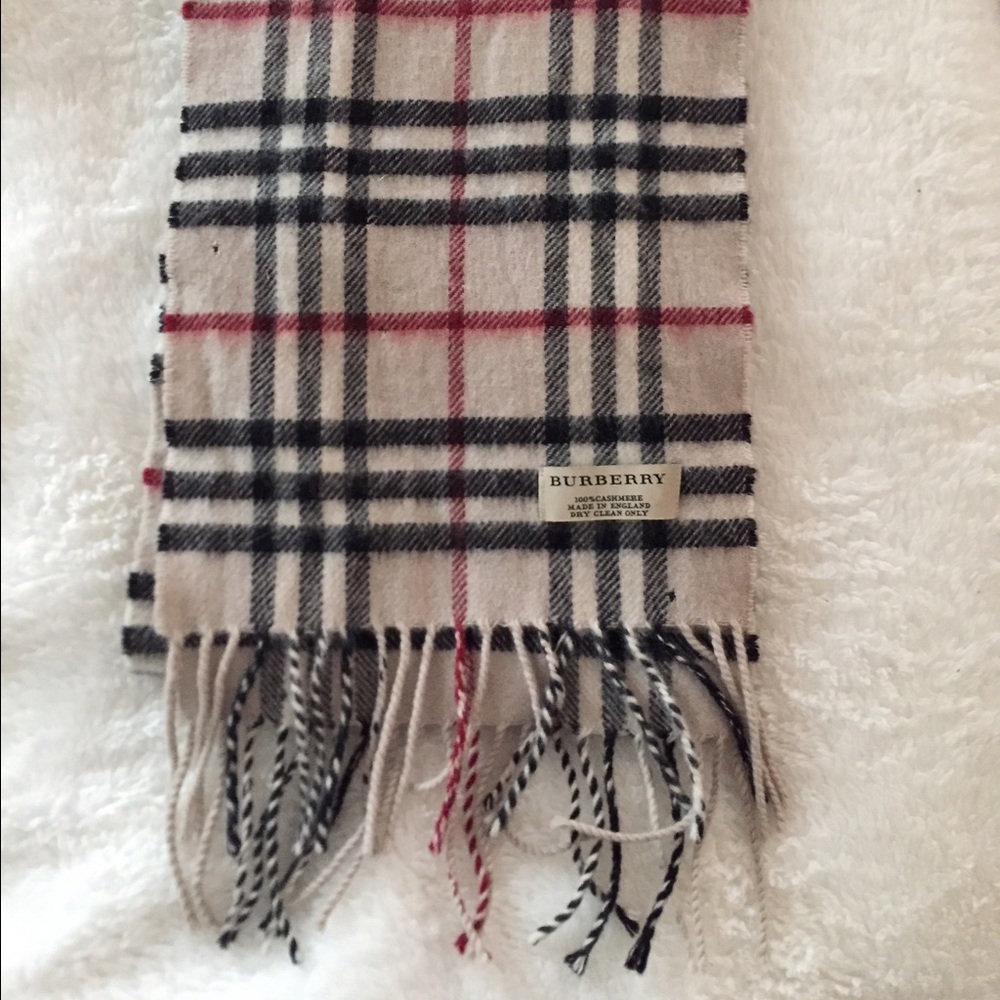 Cashmere fringe Burberry Scarf