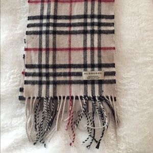 Cashmere fringe Burberry Scarf