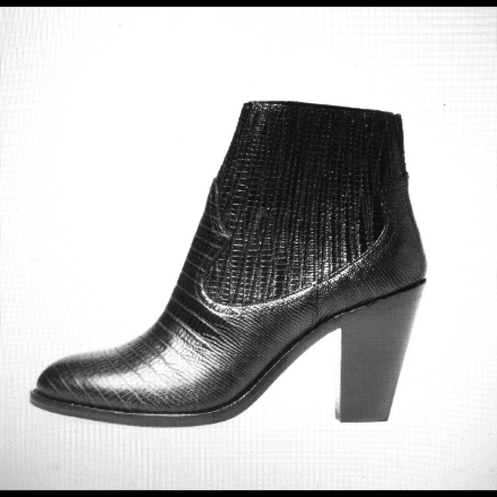 ASH Ilona Embossed Leather Ankle Boots - Size 38