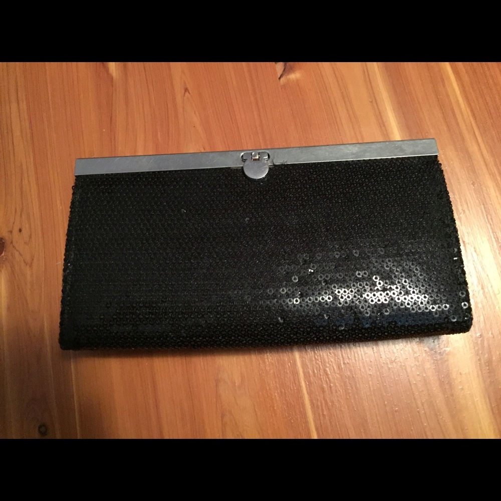 Cute black sequin clutch/wallet