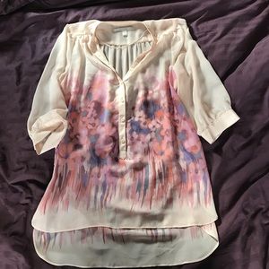 LC Lauren Conrad sheer shirt