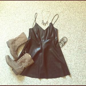 Pleather Forever 21 Dress