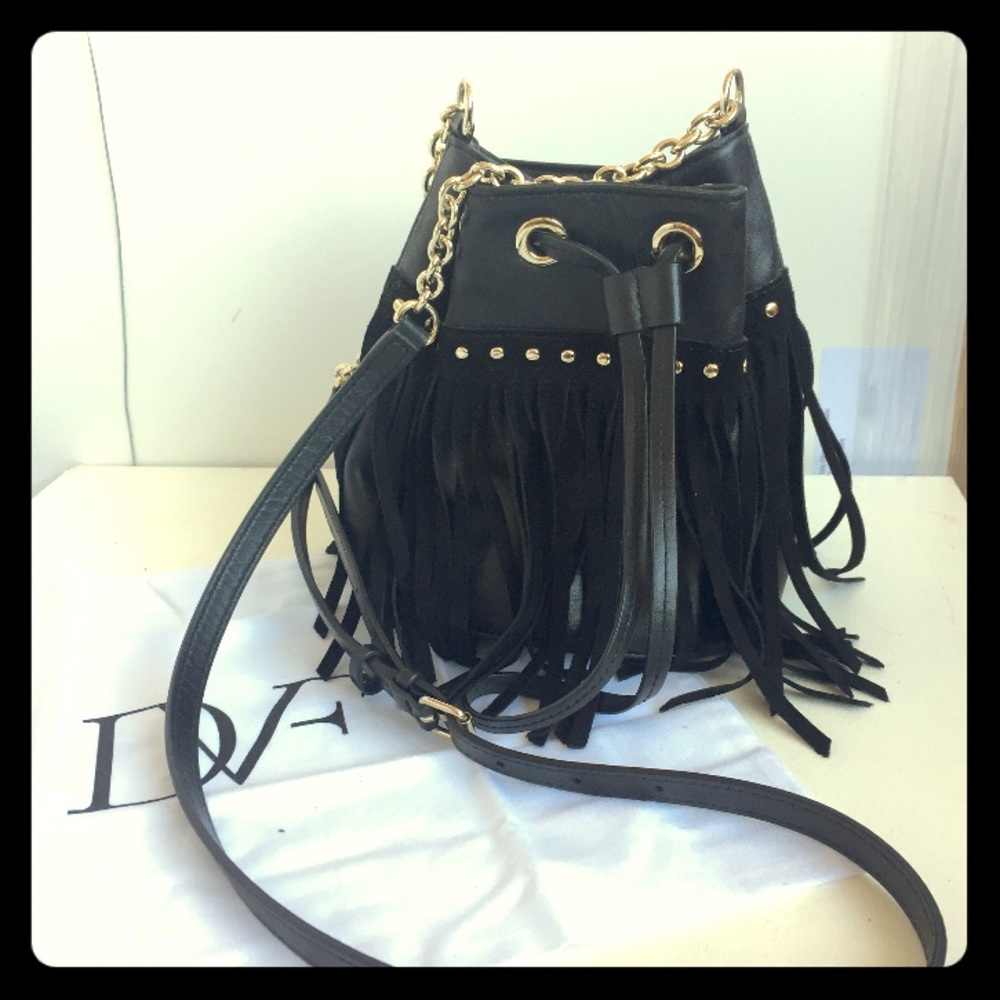 Diane von Furstenberg Fringe Cross Body Bag