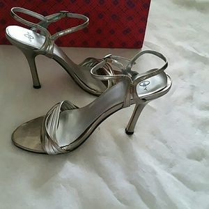 Silver strappy heels SALE