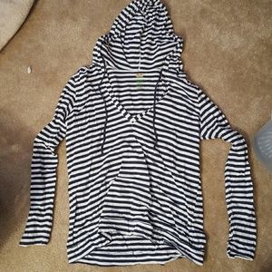 Long sleeved hooded tshirt