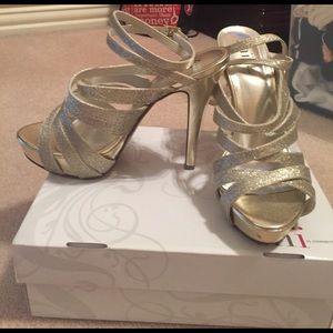 Gold Prom Shoes