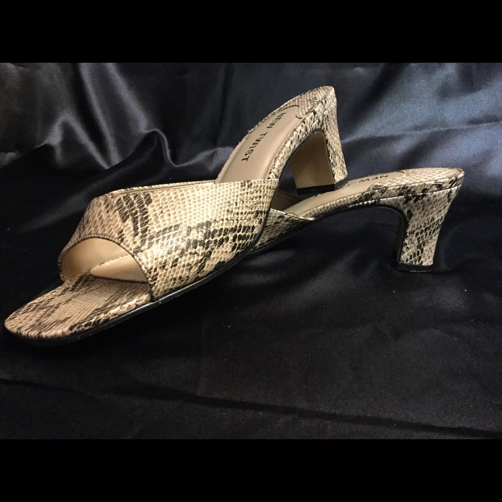 Faux Snakeskin Sandals