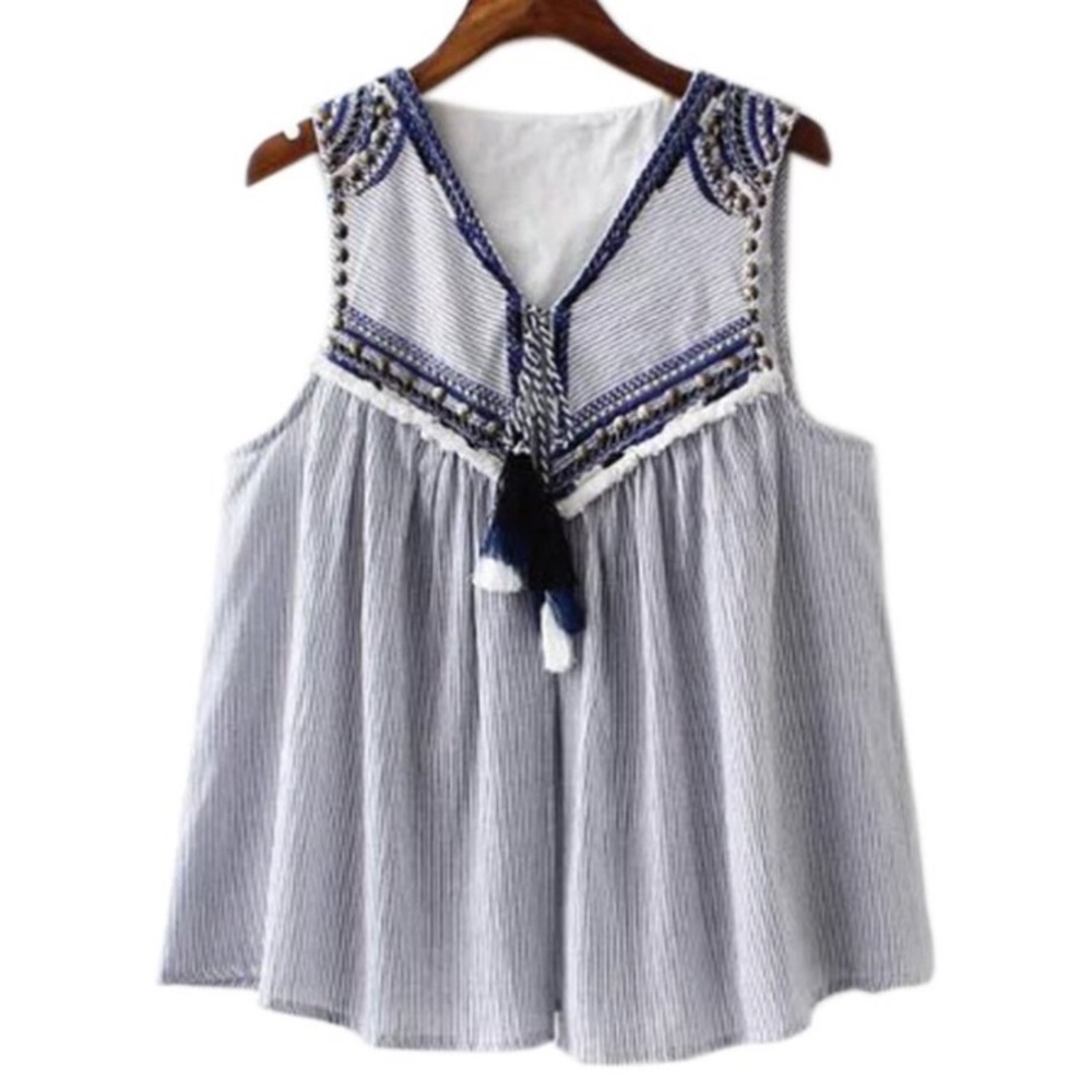 Goodnight Macaroon Jessie Embroidered Tank