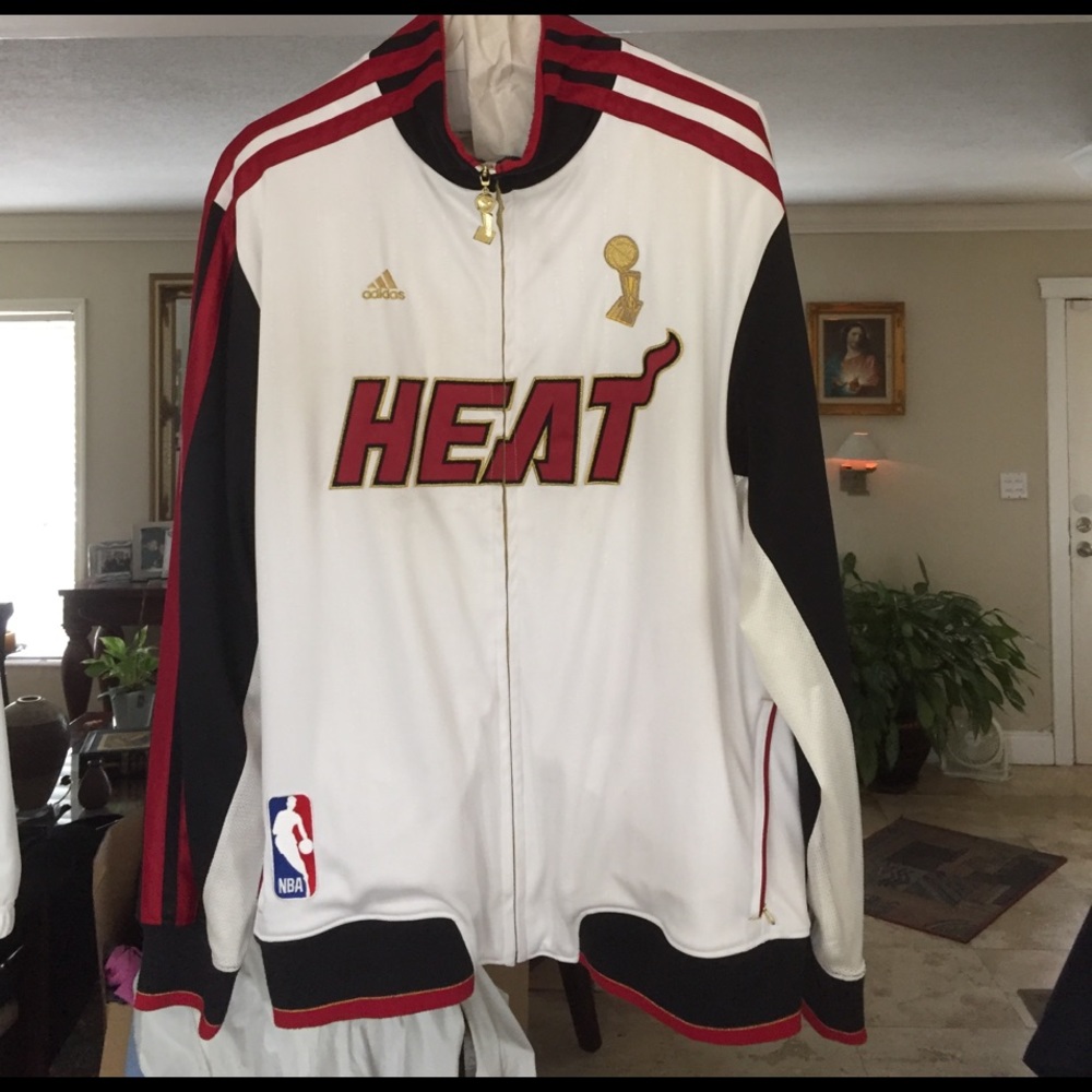 adidas Miami Heat TRB Full Zip Track Jacket