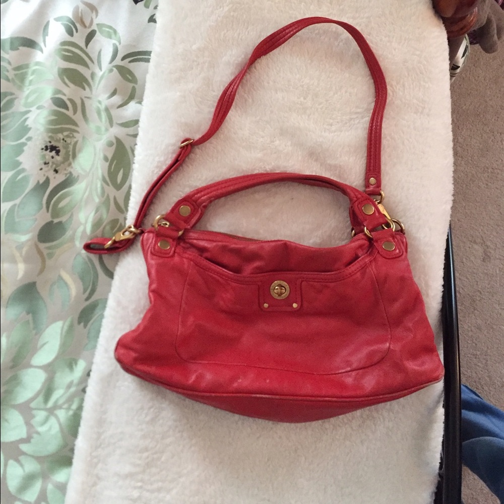 Red leather Marc by marc Jacobs handbag
