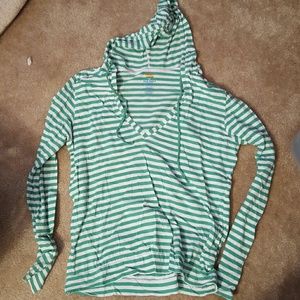 Long sleeved hooded tshirt