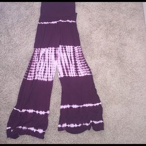 Never Worn Tie Dye Hippie Pants Maroon