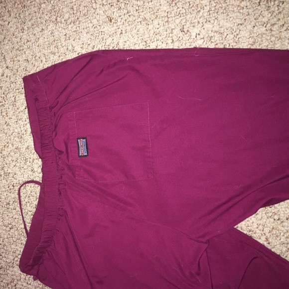 Women's maroon scrub pants - Picture 4 of 4