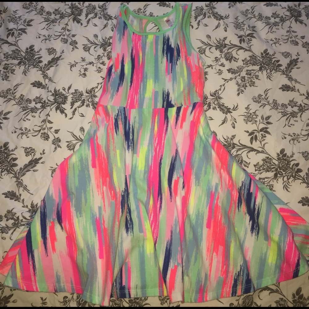 SPRING TANK DRESS WITH TIE BACK