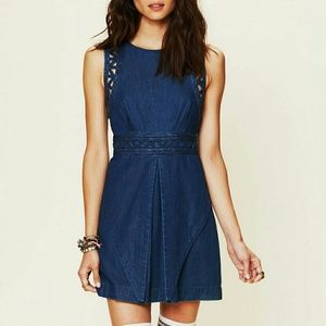 Free People New Romantics Denim Dress
