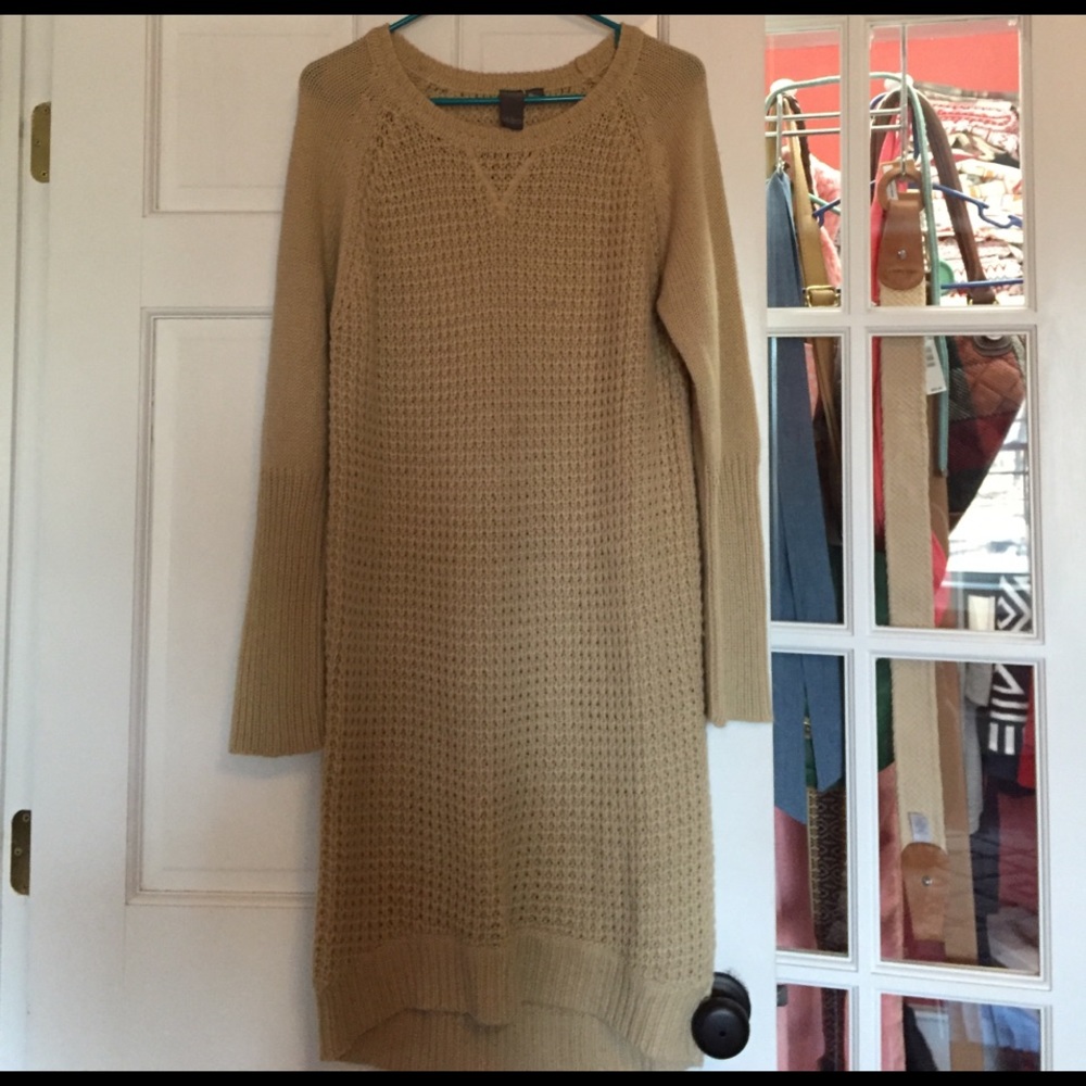 Mid-length sweater dress