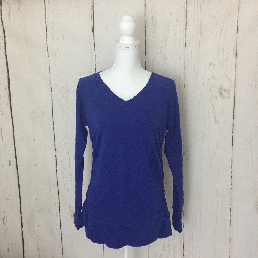 Calvin Klein Blue V-Neck Sweatshirt