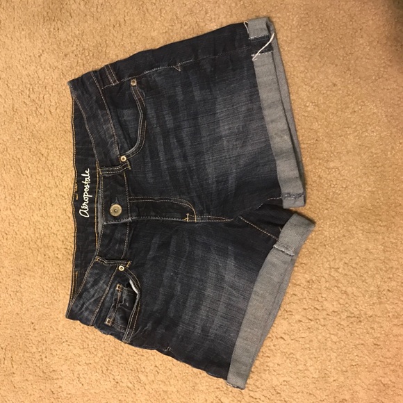 boyfriend style aeropostale jean shorts - Picture 1 of 3