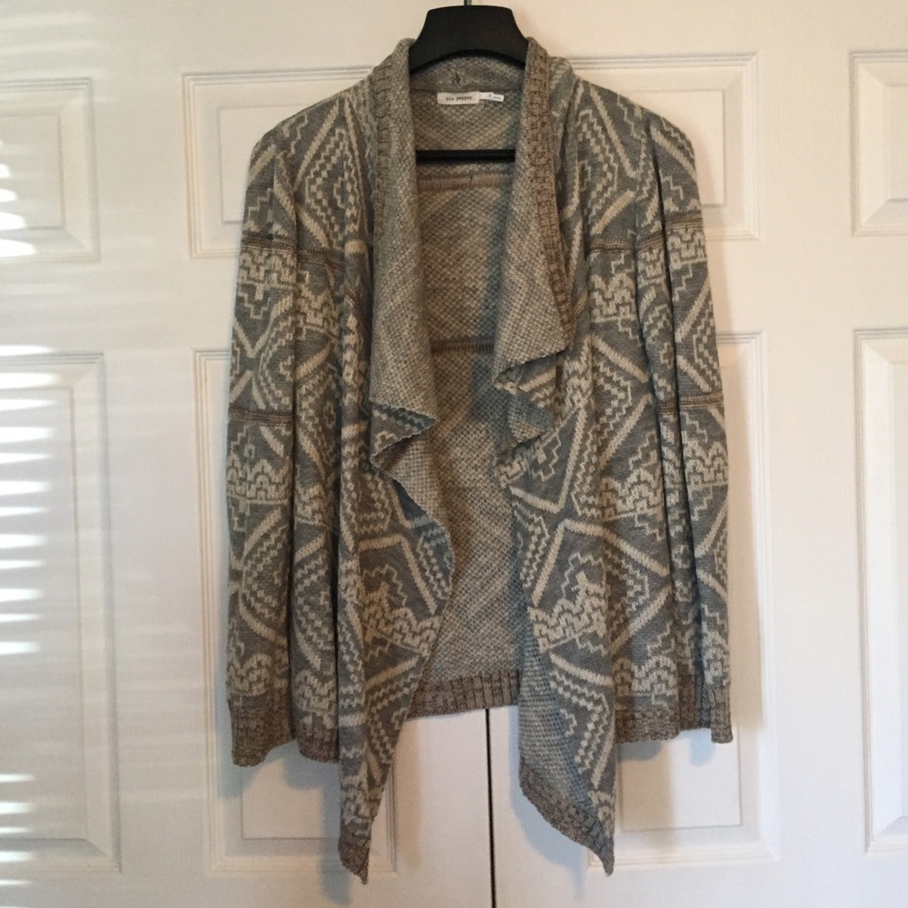 Tribal knit sweater