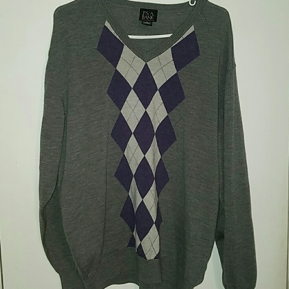 Mens v neck pullover sweater