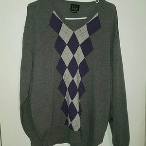 Mens v neck pullover sweater
