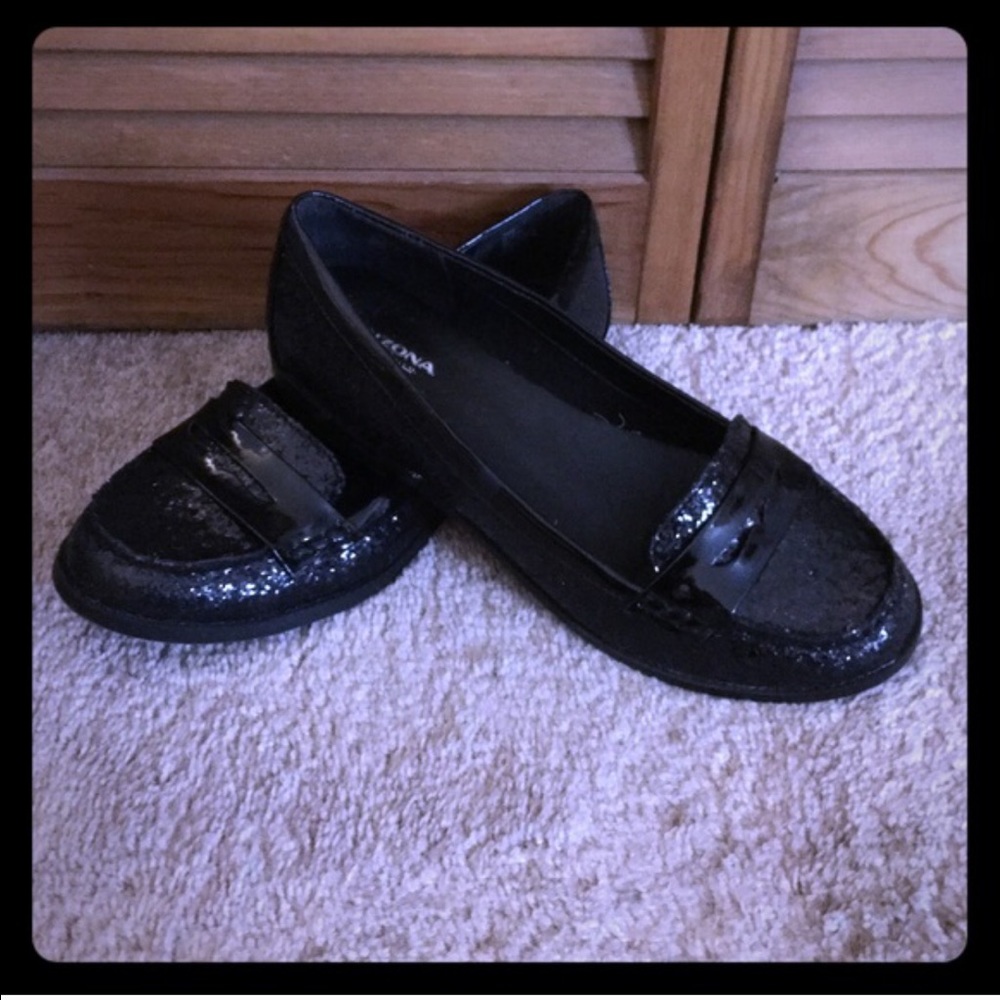 Glitter flats.