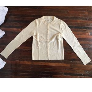 J.Crew Cream Cashmere Cardigan