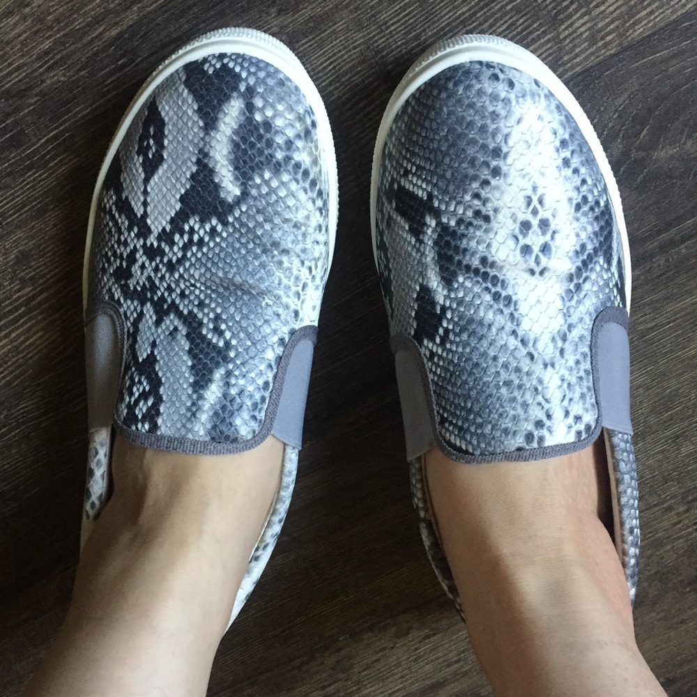 Topshop Snake Print Sneakers