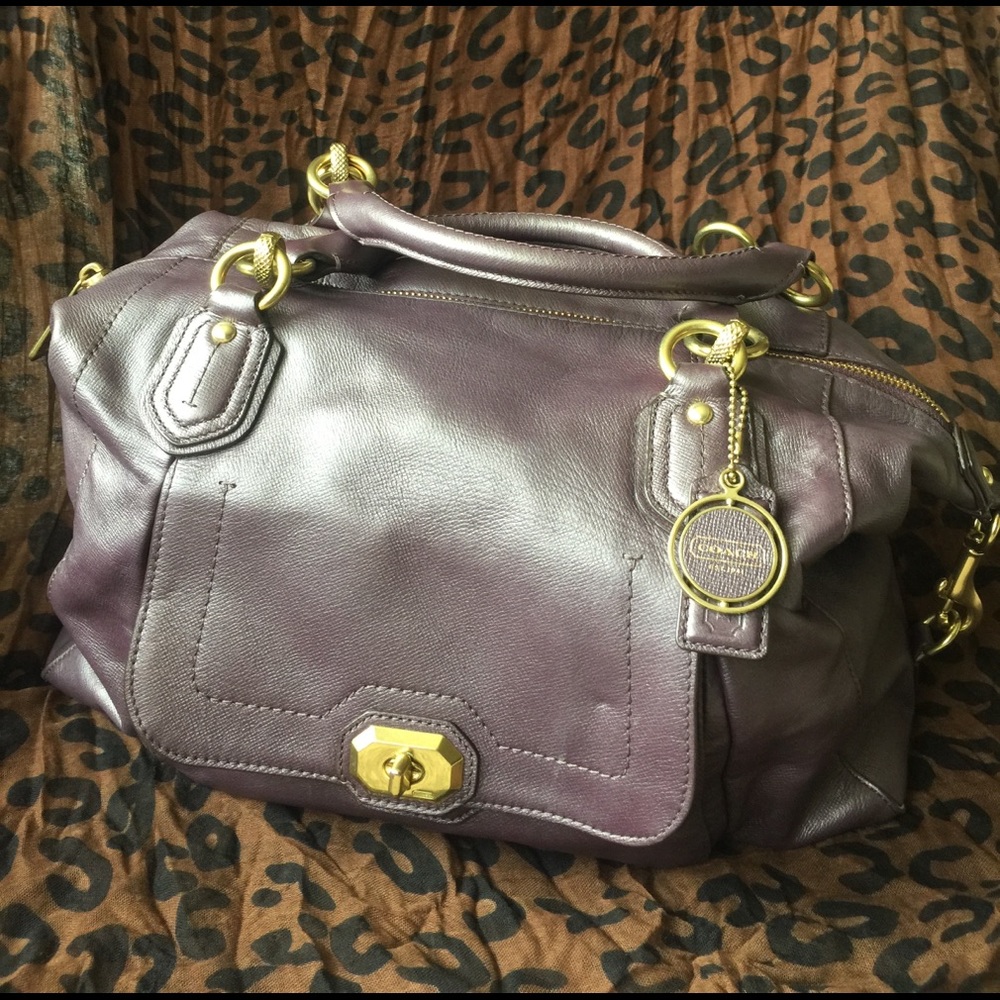 Coach Campbell Large Leather Satchel