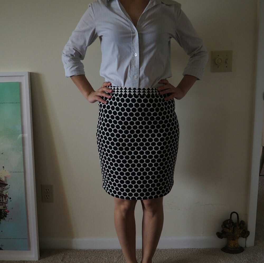 Anthropologie Fun Patterned Midi Skirt