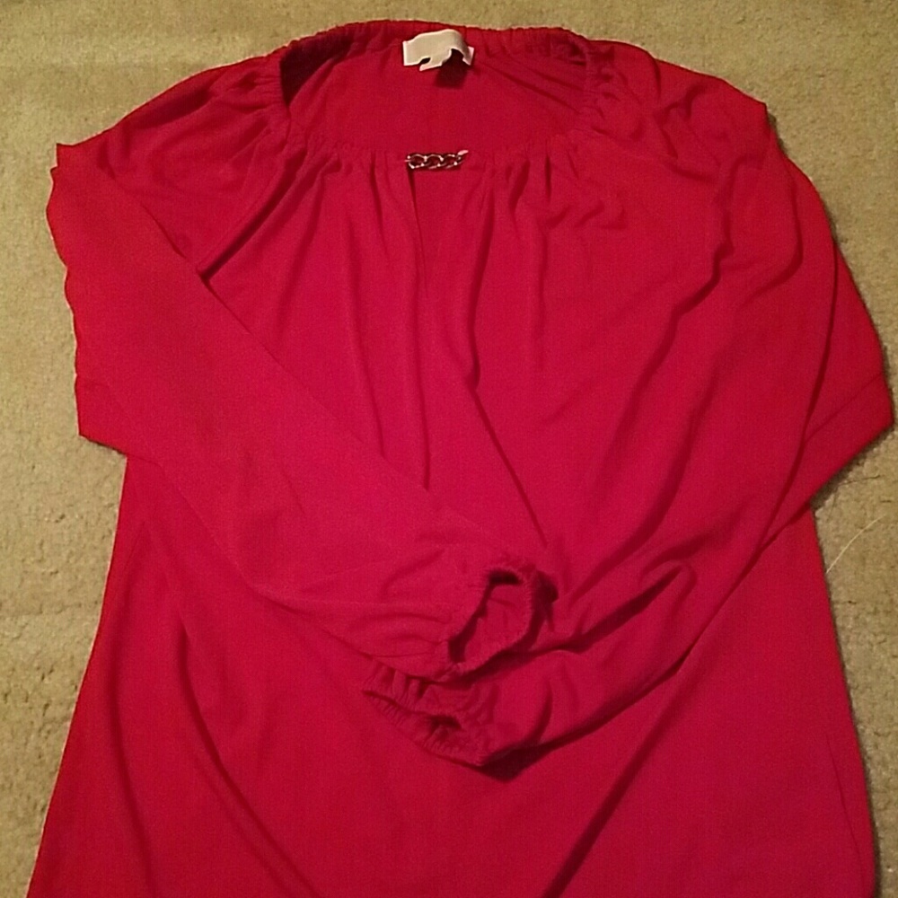 red blouse